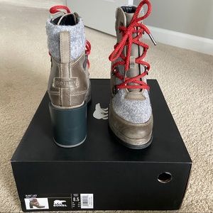 SOREL Stacked Heel Boots